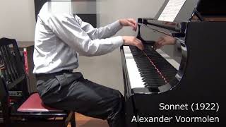 Voormolen: Sonnet for Piano (1922) -- my first movie