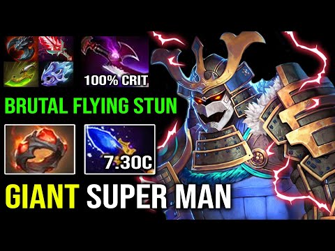 SUPERMAN SVEN IS BACK! Giant's Ring Flying Stun 100% Crit with 9 Slotted King of Late Game Dota 2