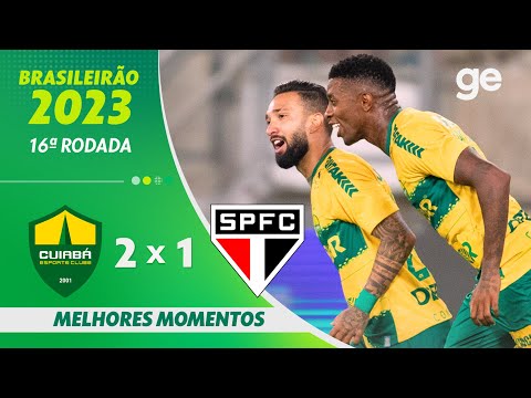 Gols e lances de Cuiabá x São Paulo
