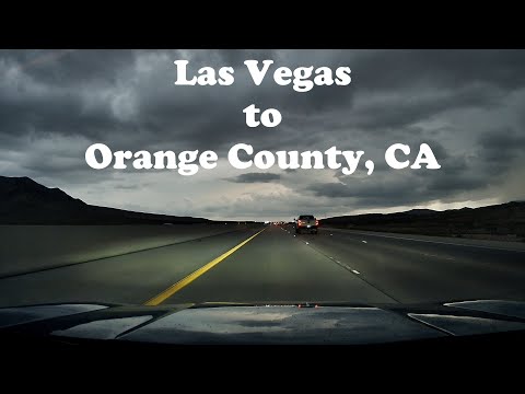 Dusk to Night Drive — Las Vegas to Orange County | Relaxing Dashcam with Road Sounds