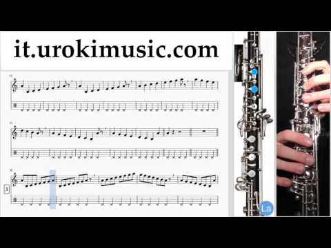 Lezioni di Oboe Calvin Harris ft. Rihanna - This Is What You Came For Tutorial Spartito Parte#1 um