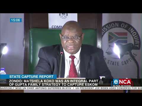State Capture Report Zondo Evidence proves Zuma was central to Gupta capture of Eskom