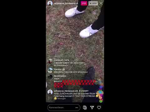 Schwarze_himbeere FLITZT in FARID BANG Konzert😂 (instagram livestream)