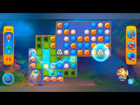 фишдом 2023  #  11050 уровень - прохождение без бустеров # Fishdom,   11050  level - no Boosters.