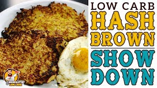 Low Carb HASH BROWN SHOWDOWN! Cauliflower vs. Radish vs. Turnip vs Spaghetti Squash - Keto Hashbrown