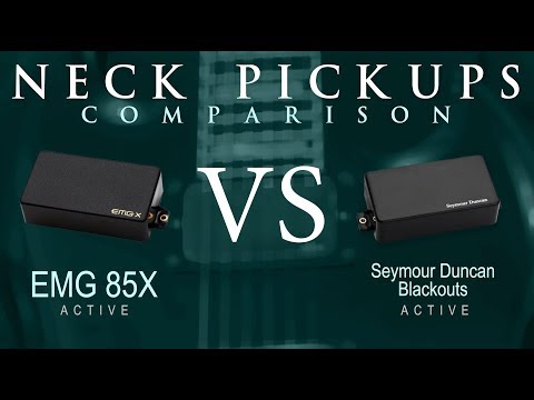 EMG 85X vs Seymour Duncan BLACKOUTS - Active NECK Pickup Guitar Comparison / Demo