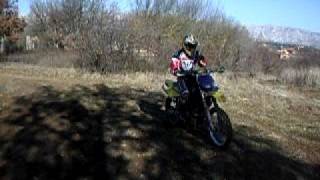 preview picture of video 'Cross Test training on a Husqvarna 4 stroke 250 TE'