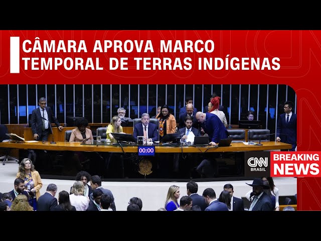 Câmara aprova marco temporal de terras indígenas | CNN PRIME TIME
