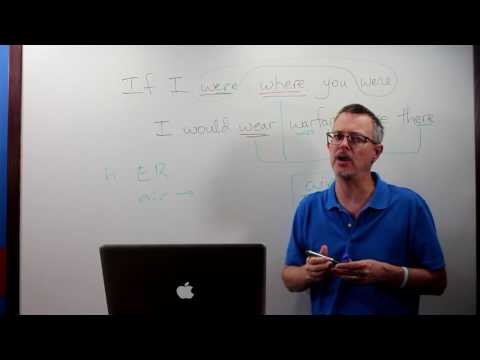 Q&A: WERE vs WHERE vs WEAR vs WARE vs WAR...pronunciation!!!