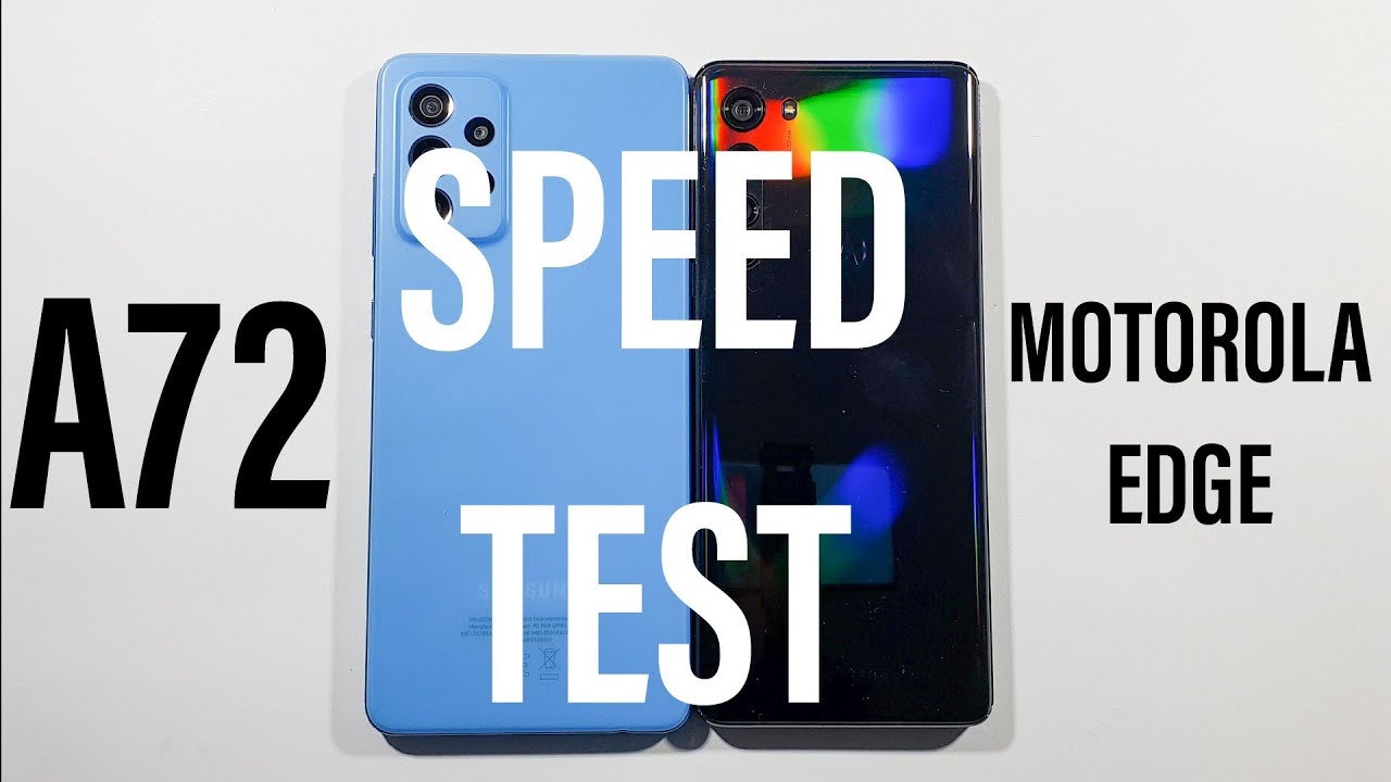 Samsung A72 vs Motorola Edge Speed Test