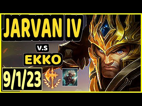 CBOI (JARVAN IV) vs EKKO - 9/1/23 KDA JUNGLE GAMEPLAY - EUW Ranked GRANDMASTER