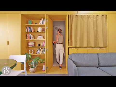NEVER TOO SMALL: Vibrant Retro Inspired Small Apartment - Madrid 47sqm/506sqft