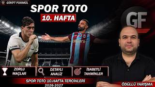 SPOR TOTO 10.HAFTA TAHMİNLERİ | KRİTİK MAÇLAR | KATILDA BİR 14 DAHA #sportoto #s