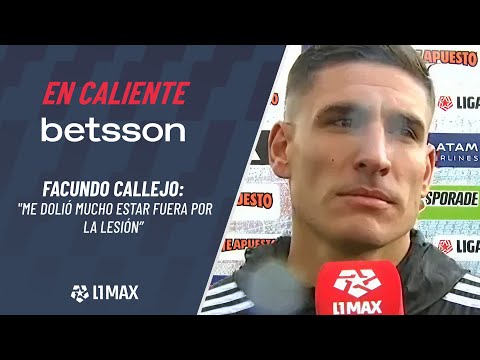 "ME DOLIÓ ESTAR AFUERA. SIEMPRE ES BUENO PARTICIPAR EN LOS GOLES" - Facundo Callejo