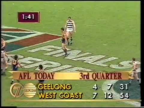 AFL 1991 Preliminary Final West Coast Vs Geelong.