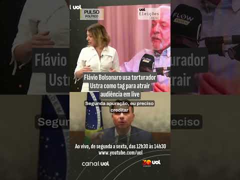 Flávio Bolsonaro usa torturador Ustra como tag para atrair audiência em live