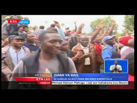 KTN Leo: Bi. Anne Waiguru akutana na Rais Uhuru Kenyatta akitua eneo la kati mwa nchi, 29/11/16