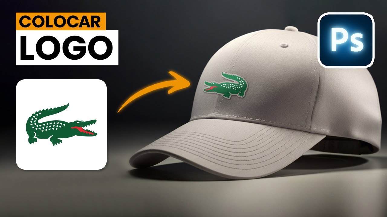 Como COLOCAR LOGO en GORRA BORDADO en Photoshop 💜