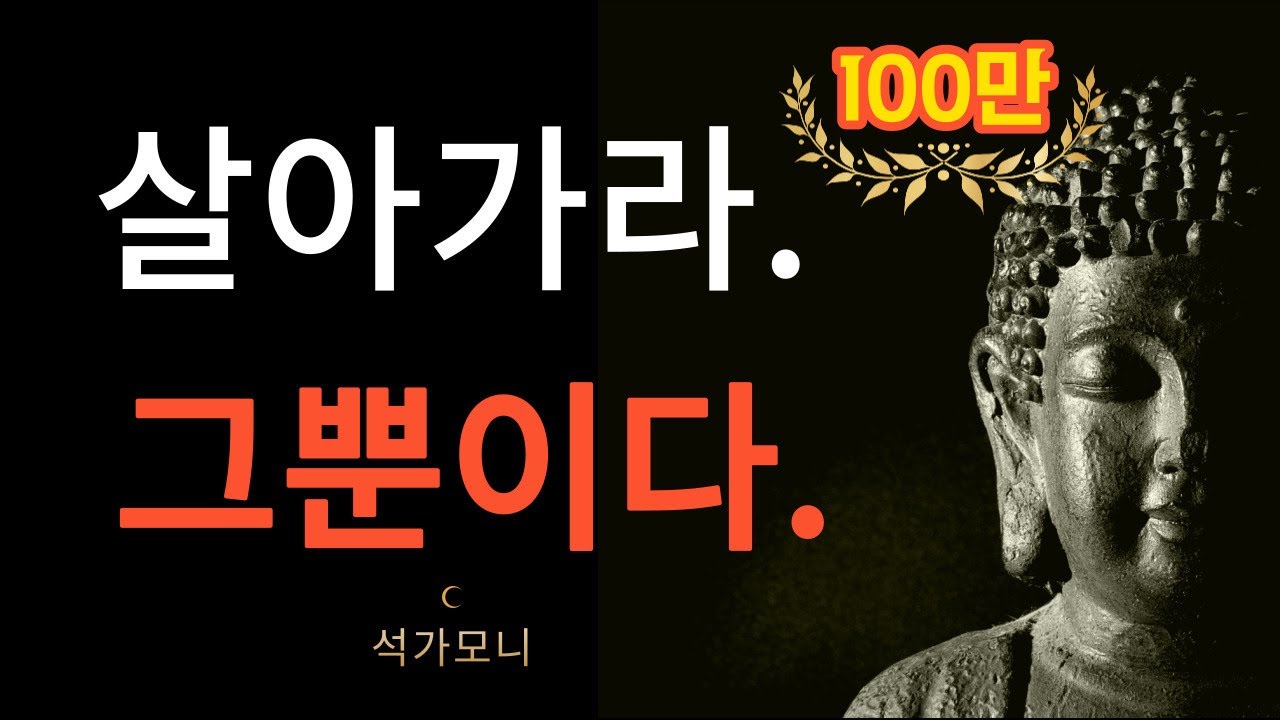 인생은 매일 사는것이다.그뿐이다.| 지친 힘든 인생을 바꾸는 석가모니 명언