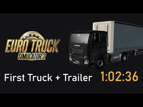 [WR] ETS 2 speedrun - First Truck and Trailer - 1:02:36