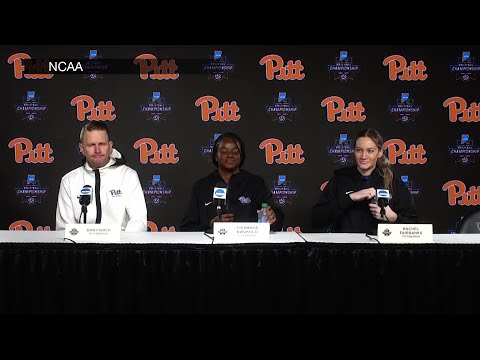 Pittsburgh's Dan Fisher, Chiamaka Nwokolo and Rachel Fairbanks, full press conference before Final