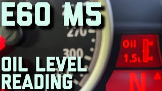 Why The BMW E60 M5 Oil Level Reading doesn’t read true!   #BMWE60M5 #BMWV10 #S85V10