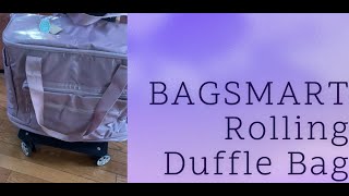 One BAGSMART Roller Duffel Bag for all of your Groceries!  So Convenient!