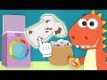 Learn With Eddie How To Do Laundry For Kids Eddie The Dinosaur Does His Laundry