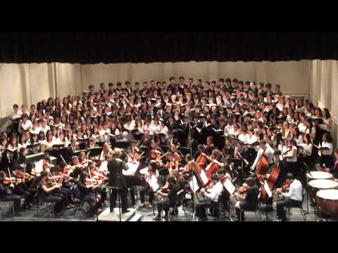 Stuyvesant High School Student Choir and Orchestra. Requiem by Mozart. Fragment