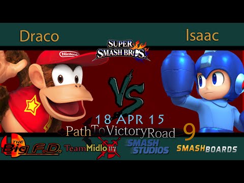 PTVR9 - Draco (Diddy Kong) Vs. lsaac (Megaman) SSB4 Tournament Smash 4 Wii U