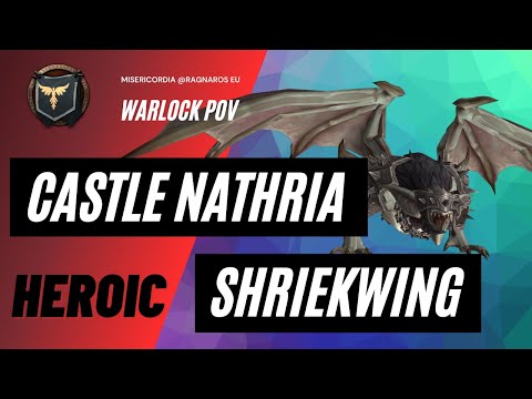 Castle Nathria - Shriekwing (Heroic) - Affliction Warlock POV - Misericordia @Ragnaros EU
