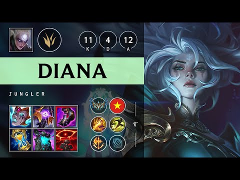 Diana Jungle vs Lee Sin - VN Challenger Patch 25.17
