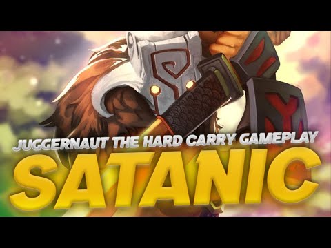SATANIC JUGGERNAUT THE HARD CARRY GAMEPLAY - DOTA 2 PATCH 7.34D