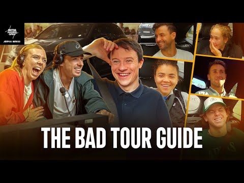 Tennis Players Pranked by Worst Tour Guide Ever!