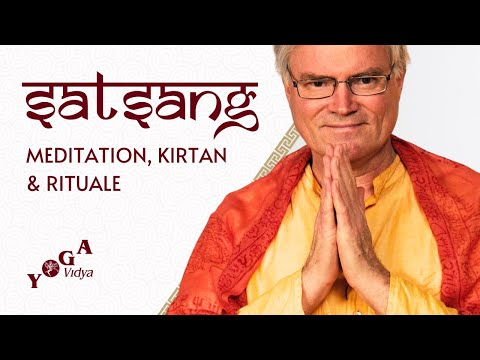 Ankommenssatsang mit Sukadev  -  Yoga Vidya Live, 18.04.2025, 20:00 Uhr