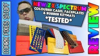 REVIEW and TEST - Brand New Multi-Coloured and Clear ZX Spectrum cases, Key Mats and Faceplates