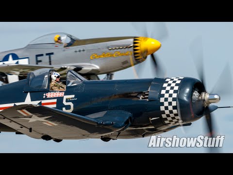 Rare Warbird Fighter Formations + More! Tuesday Warbirds Show - EAA AirVenture Oshkosh 2022