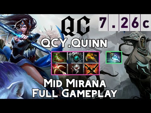 Mirana | QCY.Quinn | Mid Mirana Full Gameplay | 7.26c Full Gameplay