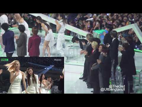 BTS, TXT, JANNABI reaction to ITZY speech @MMA 2019