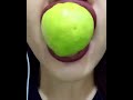 ASMR Eating Satisfying Green Apple Shorts Asmr Asmrsounds Satisfying
