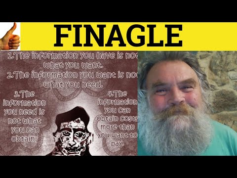 🔵Finagle Meaning - Finagle  Examples - Finagle Definition -  Finagle Defined Fainaigue C2 Vocabulary
