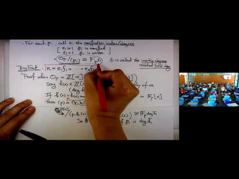 CTNT 2018 - "Basic Algebraic Number Theory" (Lecture 3) by Liang Xiao