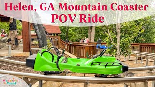 POV Georgia Mountain Coaster Ride in Alpine Helen, GA