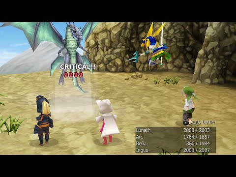 Final Fantasy III (3D Remake) {Part 25} - Bahamut's Lair cleared