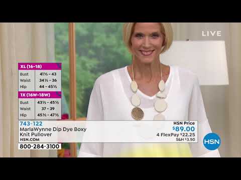 MarlaWynne Dip Dye Boxy Knit Pullover