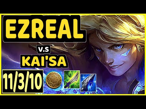 SKT T1 FAKER (EZREAL) vs KAI'SA - 11/3/10 KDA BOTTOM ADC CHALLENGER GAMEPLAY - KR