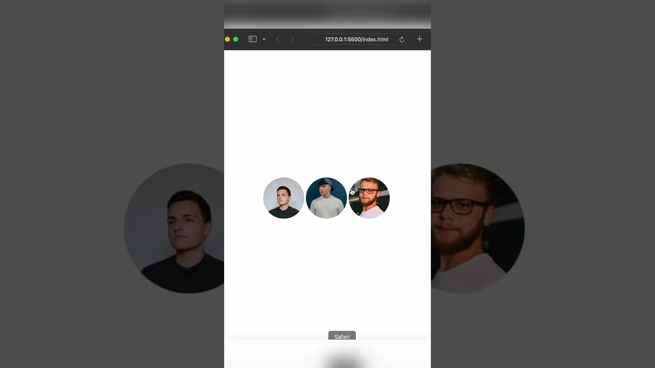 Avatar Hover Slider | HTML | CSS | Animation | Web Development Tutorial