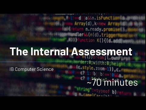 IB Computer Science - The Internal Assessment
