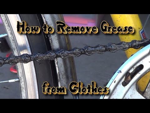 YouTube video about: How to get bike grease out of clothes?