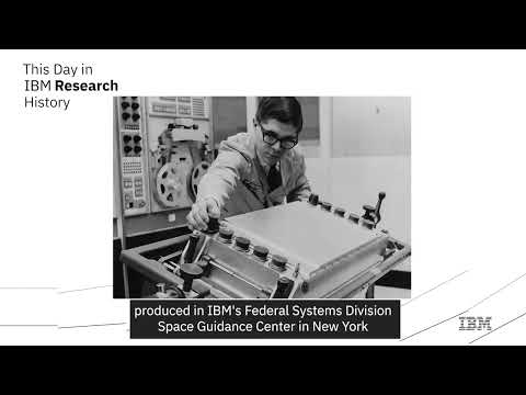 IBM computer guides NASA's Saturn rocket into space